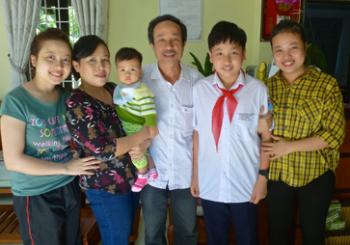 Hat and family, operators of Magnolia Garden Homestay in Hoi An. 